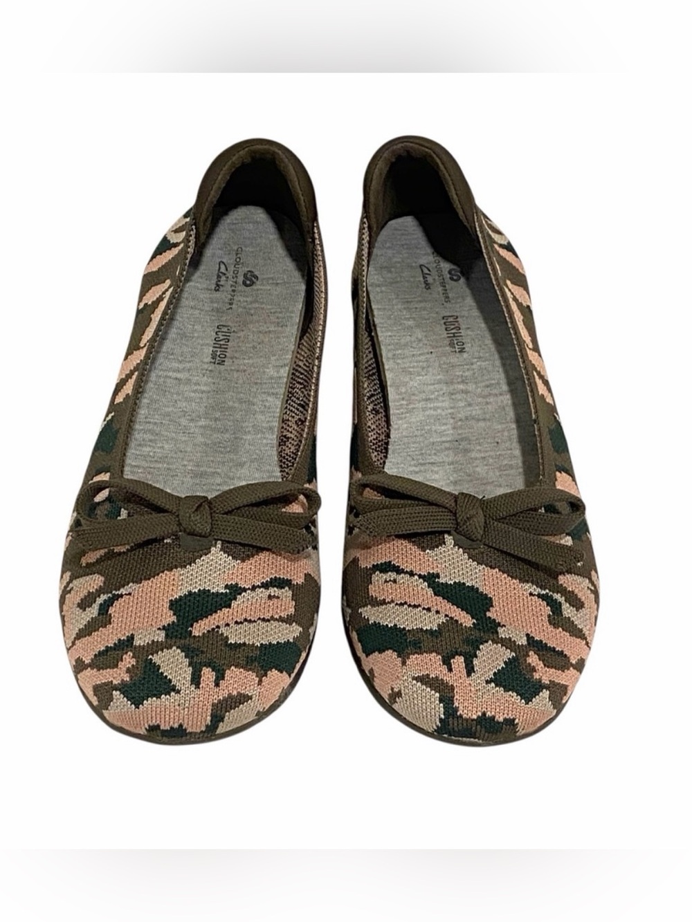 Clarks Cloudsteppers Carly Hope Camouflage Ballet Flats - NWOT - Size 7